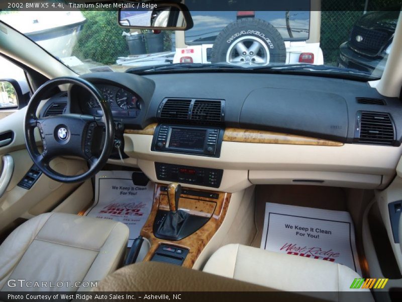 Titanium Silver Metallic / Beige 2002 BMW X5 4.4i