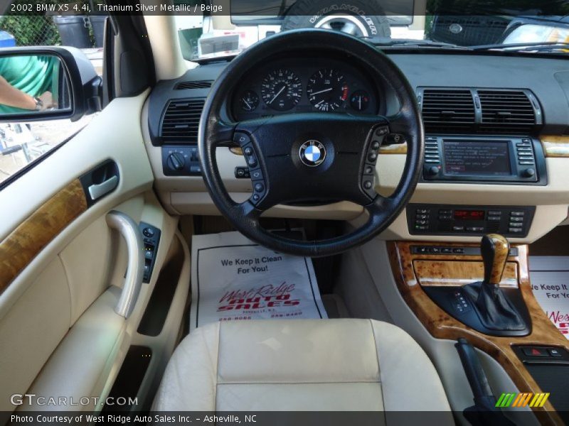 Titanium Silver Metallic / Beige 2002 BMW X5 4.4i