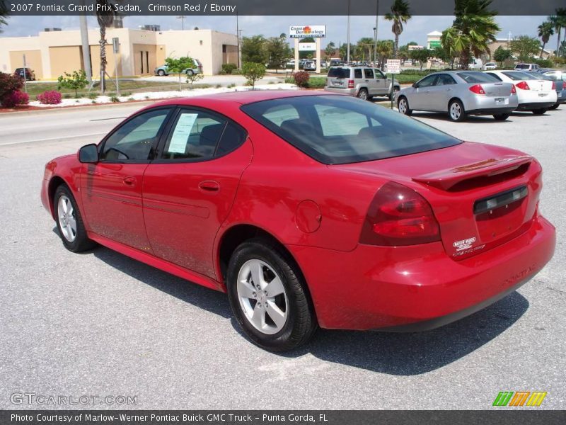 Crimson Red / Ebony 2007 Pontiac Grand Prix Sedan