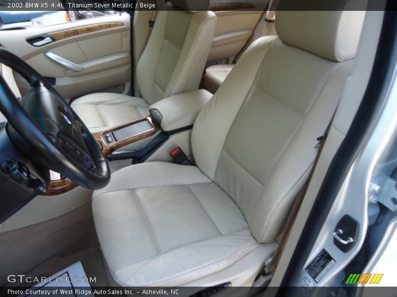 Titanium Silver Metallic / Beige 2002 BMW X5 4.4i