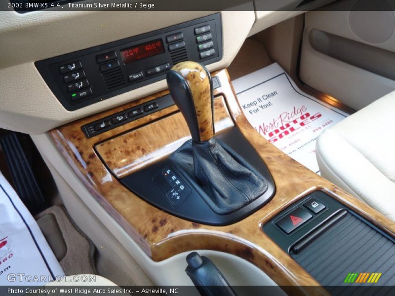 Titanium Silver Metallic / Beige 2002 BMW X5 4.4i