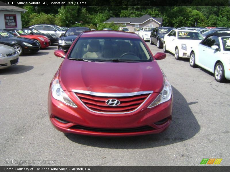 Venetian Red / Camel 2011 Hyundai Sonata GLS