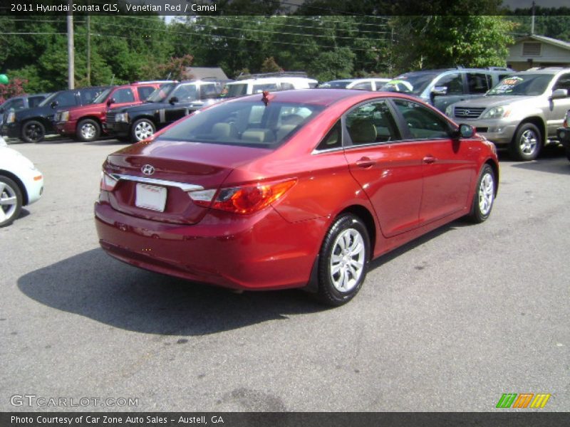 Venetian Red / Camel 2011 Hyundai Sonata GLS