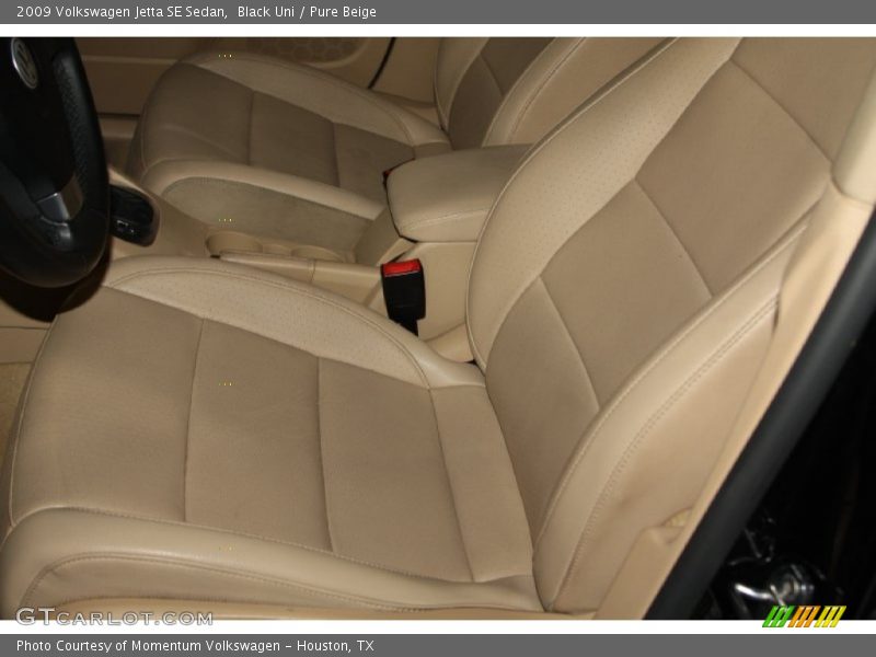 Black Uni / Pure Beige 2009 Volkswagen Jetta SE Sedan