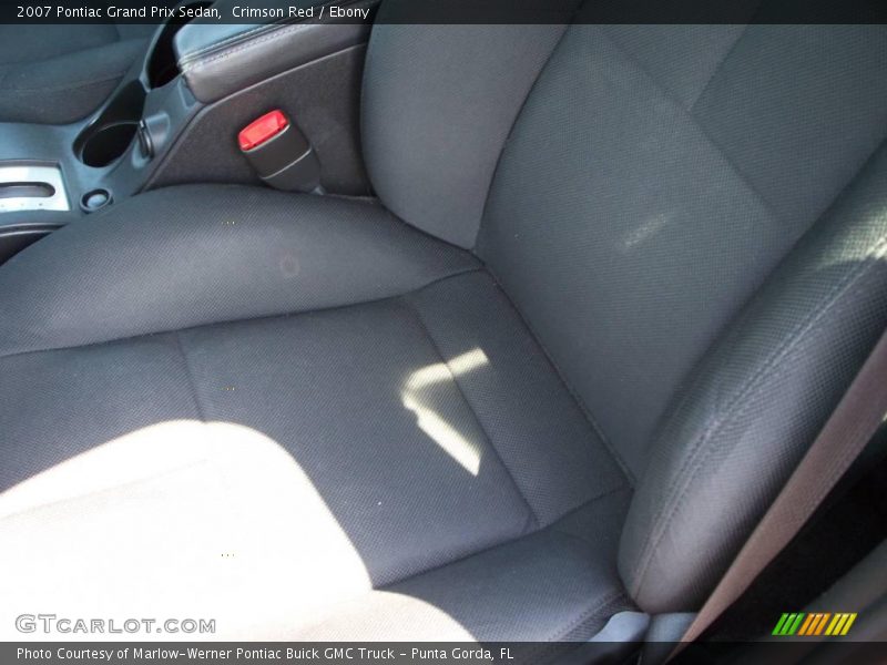 Crimson Red / Ebony 2007 Pontiac Grand Prix Sedan