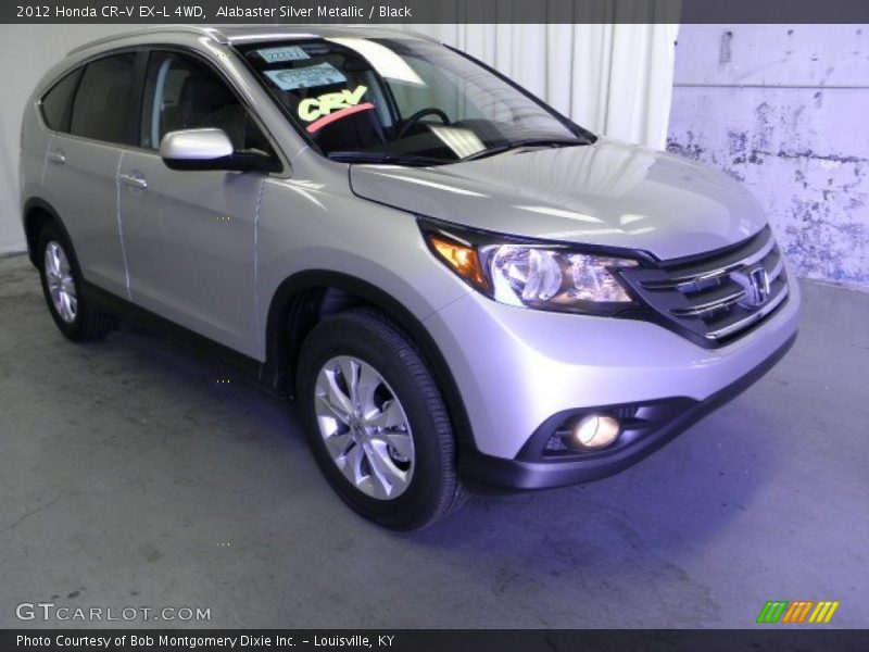 Alabaster Silver Metallic / Black 2012 Honda CR-V EX-L 4WD