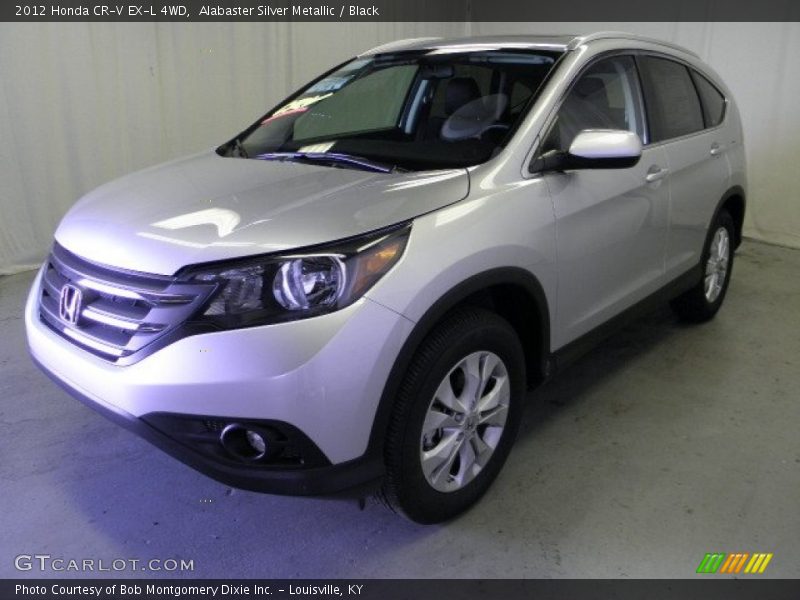 Alabaster Silver Metallic / Black 2012 Honda CR-V EX-L 4WD