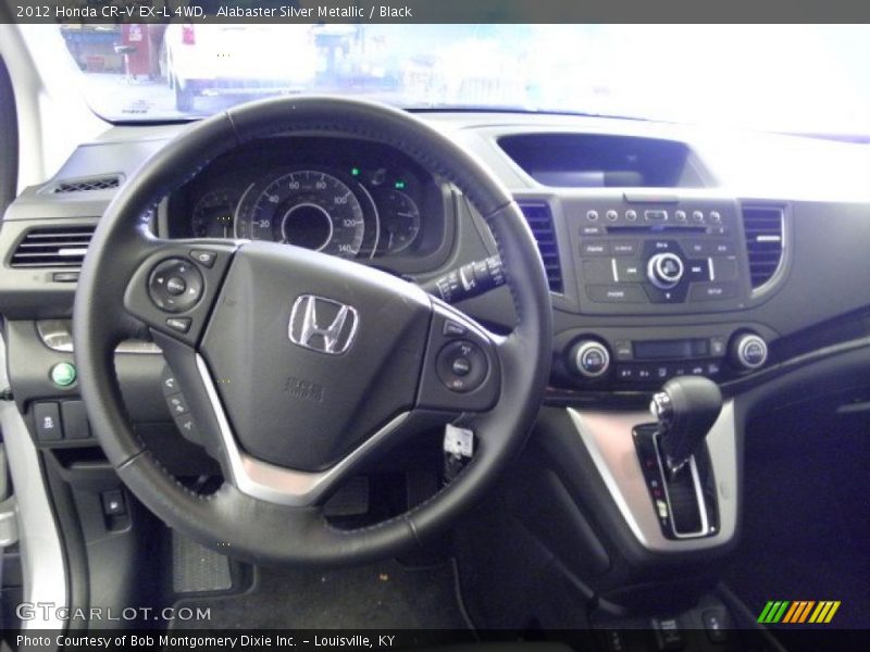 Alabaster Silver Metallic / Black 2012 Honda CR-V EX-L 4WD