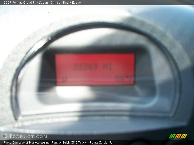 Crimson Red / Ebony 2007 Pontiac Grand Prix Sedan