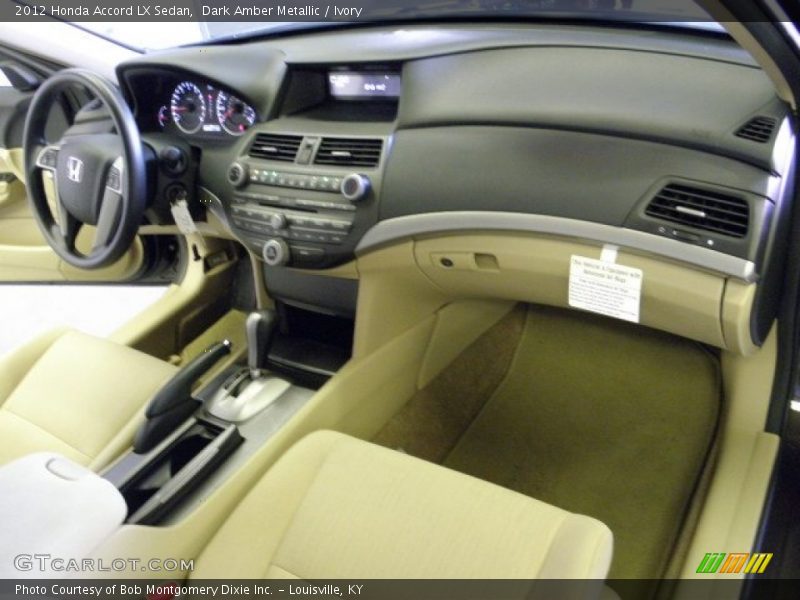 Dark Amber Metallic / Ivory 2012 Honda Accord LX Sedan