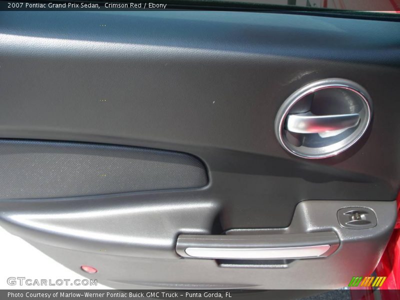 Crimson Red / Ebony 2007 Pontiac Grand Prix Sedan