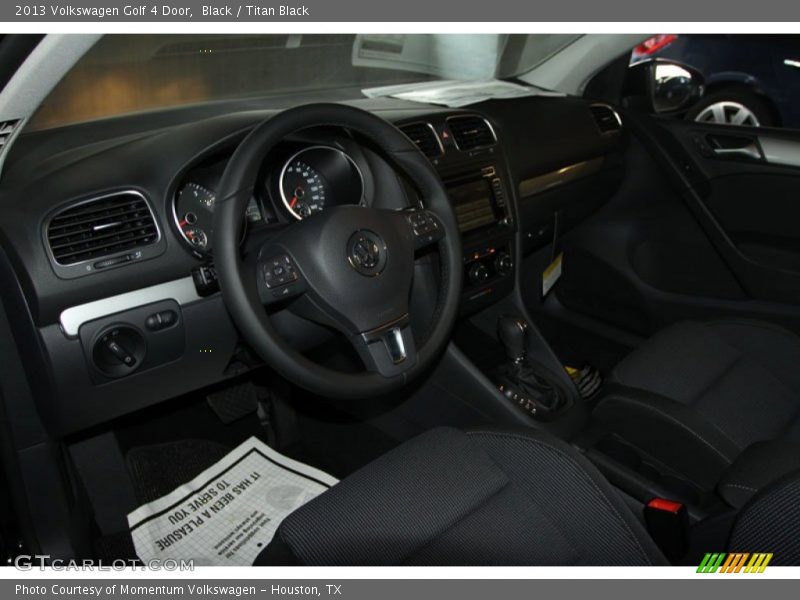 Black / Titan Black 2013 Volkswagen Golf 4 Door