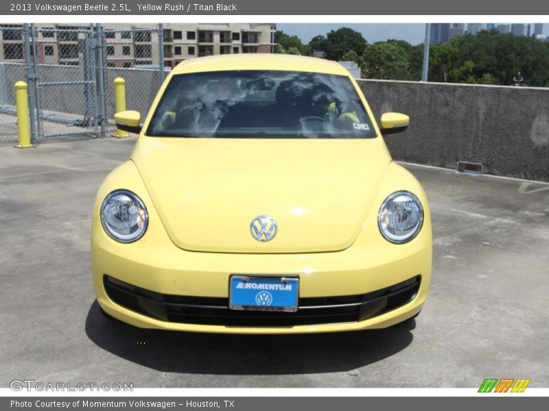 Yellow Rush / Titan Black 2013 Volkswagen Beetle 2.5L