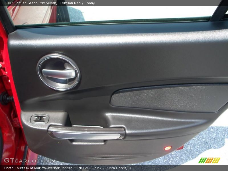 Crimson Red / Ebony 2007 Pontiac Grand Prix Sedan