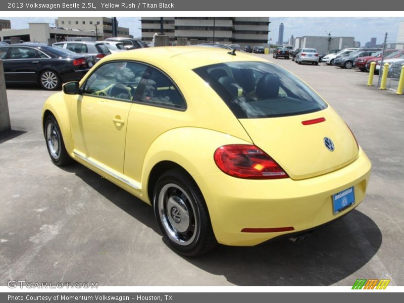 Yellow Rush / Titan Black 2013 Volkswagen Beetle 2.5L