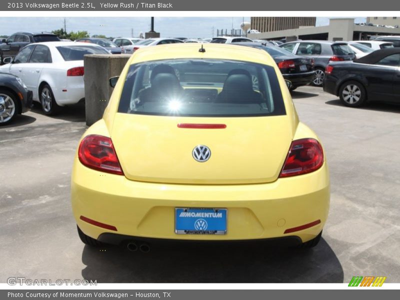 Yellow Rush / Titan Black 2013 Volkswagen Beetle 2.5L