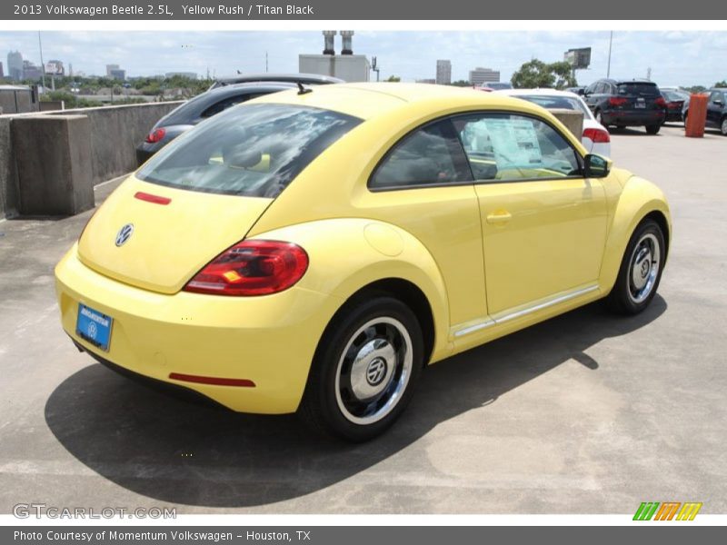 Yellow Rush / Titan Black 2013 Volkswagen Beetle 2.5L