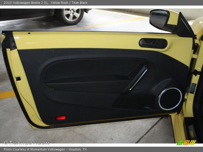 Yellow Rush / Titan Black 2013 Volkswagen Beetle 2.5L