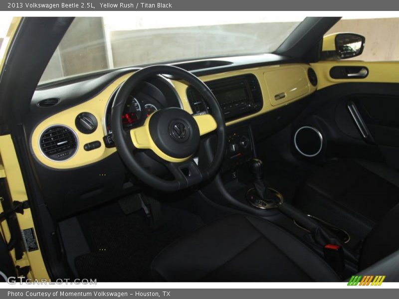 Yellow Rush / Titan Black 2013 Volkswagen Beetle 2.5L