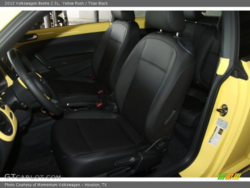 Yellow Rush / Titan Black 2013 Volkswagen Beetle 2.5L