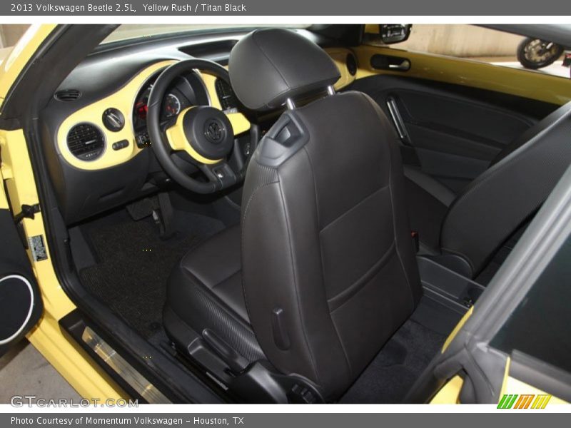 Yellow Rush / Titan Black 2013 Volkswagen Beetle 2.5L