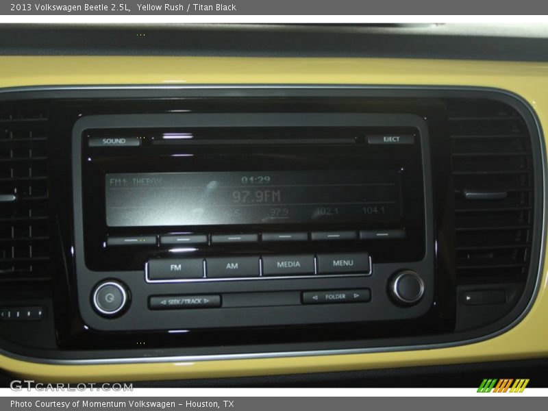 Yellow Rush / Titan Black 2013 Volkswagen Beetle 2.5L