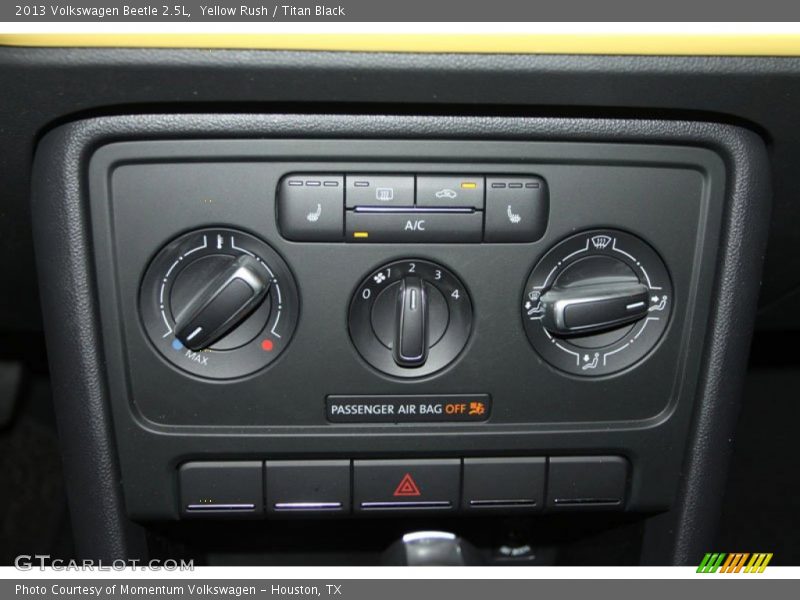 Yellow Rush / Titan Black 2013 Volkswagen Beetle 2.5L