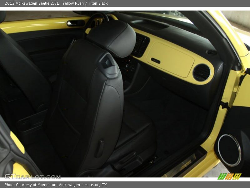 Yellow Rush / Titan Black 2013 Volkswagen Beetle 2.5L