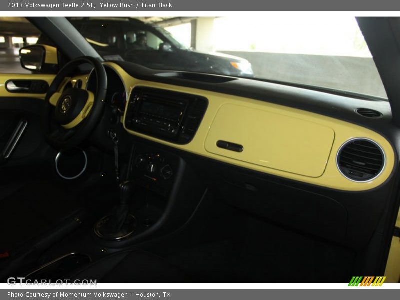 Yellow Rush / Titan Black 2013 Volkswagen Beetle 2.5L