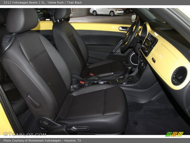 Yellow Rush / Titan Black 2013 Volkswagen Beetle 2.5L