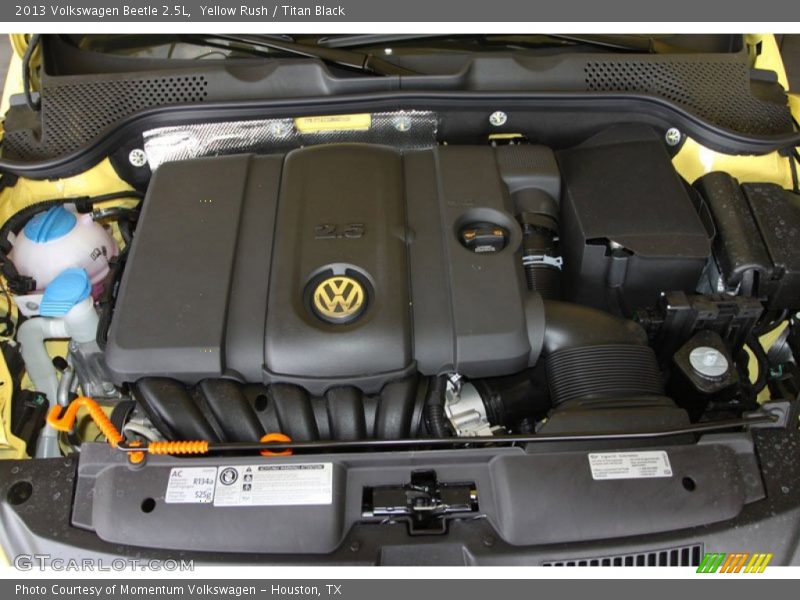 Yellow Rush / Titan Black 2013 Volkswagen Beetle 2.5L