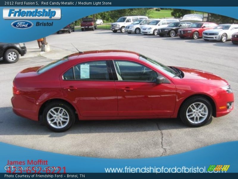 Red Candy Metallic / Medium Light Stone 2012 Ford Fusion S