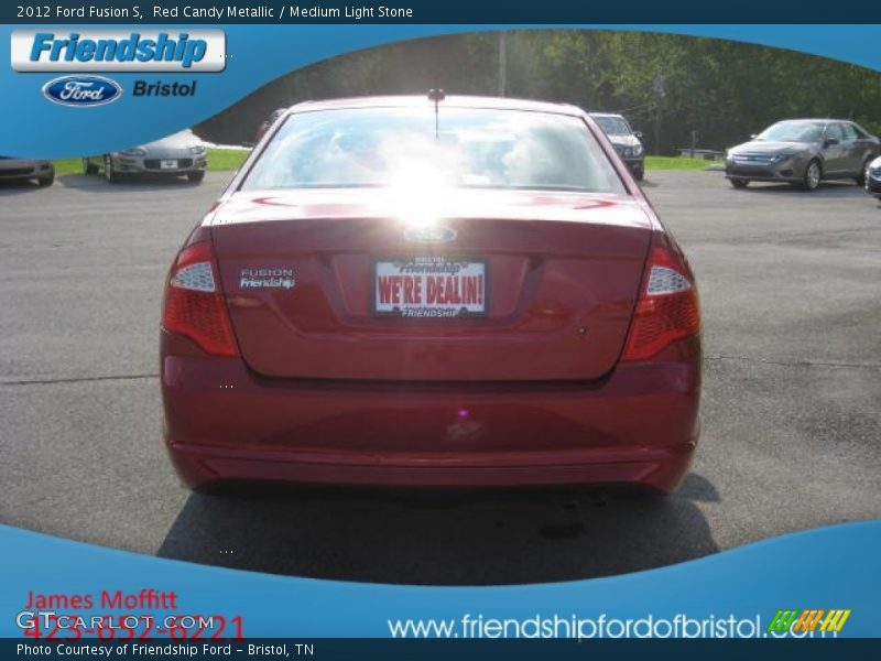 Red Candy Metallic / Medium Light Stone 2012 Ford Fusion S