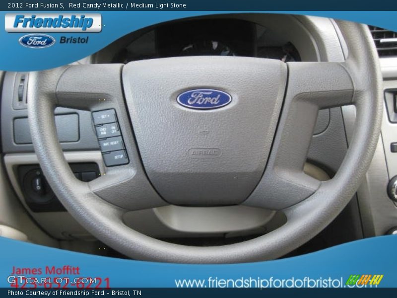 Red Candy Metallic / Medium Light Stone 2012 Ford Fusion S