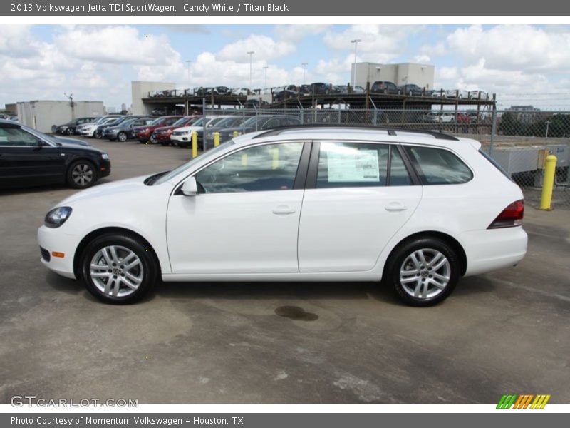 Candy White / Titan Black 2013 Volkswagen Jetta TDI SportWagen