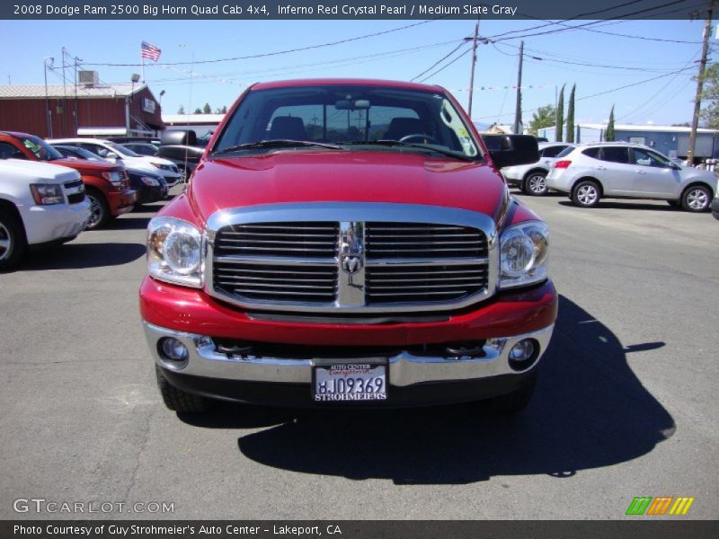 Inferno Red Crystal Pearl / Medium Slate Gray 2008 Dodge Ram 2500 Big Horn Quad Cab 4x4