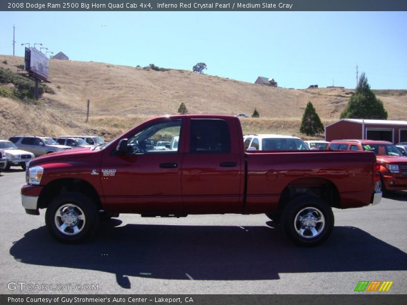 Inferno Red Crystal Pearl / Medium Slate Gray 2008 Dodge Ram 2500 Big Horn Quad Cab 4x4
