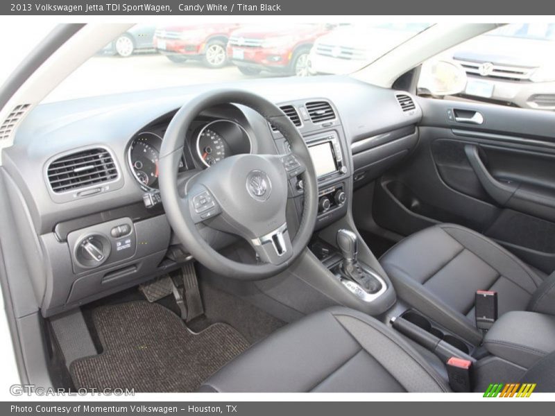 Candy White / Titan Black 2013 Volkswagen Jetta TDI SportWagen