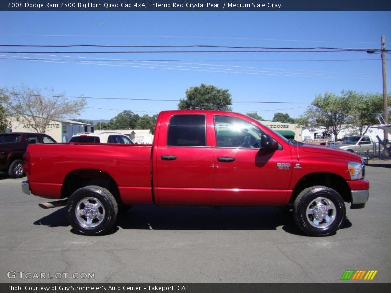  2008 Ram 2500 Big Horn Quad Cab 4x4 Inferno Red Crystal Pearl