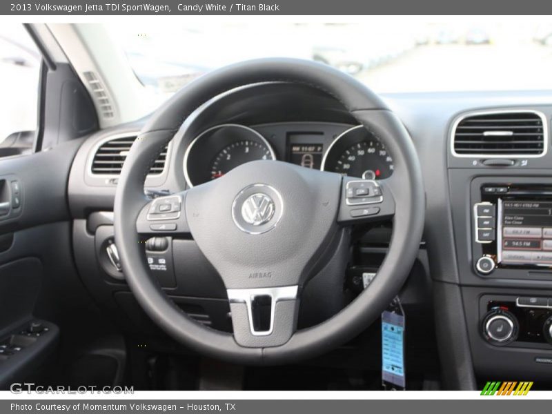 Candy White / Titan Black 2013 Volkswagen Jetta TDI SportWagen