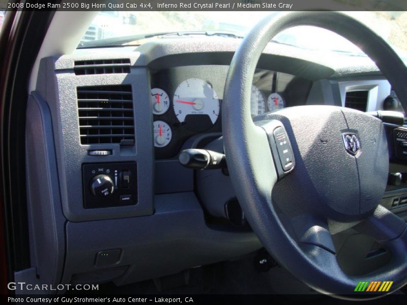 Inferno Red Crystal Pearl / Medium Slate Gray 2008 Dodge Ram 2500 Big Horn Quad Cab 4x4