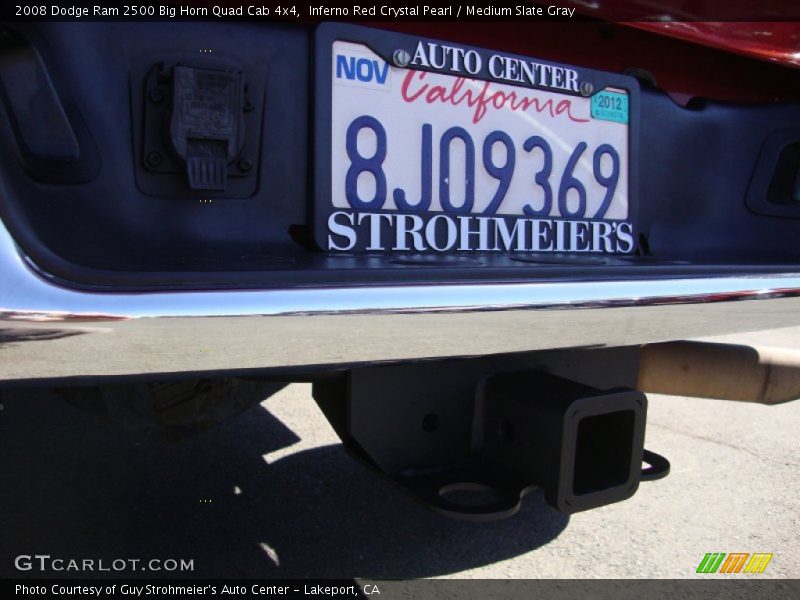 Inferno Red Crystal Pearl / Medium Slate Gray 2008 Dodge Ram 2500 Big Horn Quad Cab 4x4