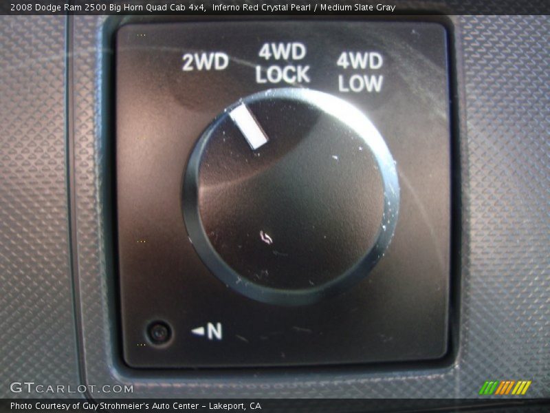 Controls of 2008 Ram 2500 Big Horn Quad Cab 4x4
