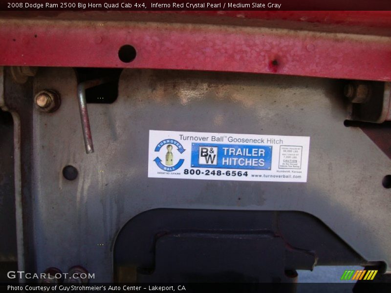 Inferno Red Crystal Pearl / Medium Slate Gray 2008 Dodge Ram 2500 Big Horn Quad Cab 4x4
