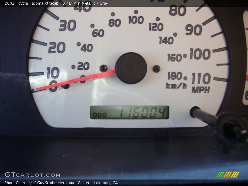 Lunar Mist Metallic / Gray 2002 Toyota Tacoma Xtracab