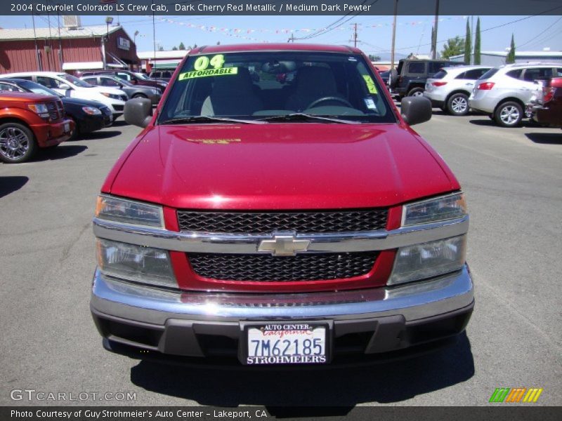 Dark Cherry Red Metallic / Medium Dark Pewter 2004 Chevrolet Colorado LS Crew Cab