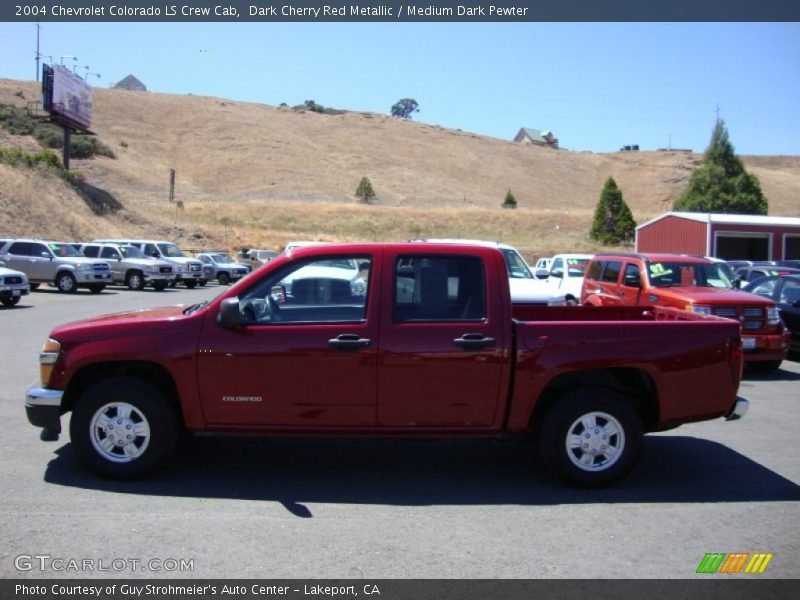 Dark Cherry Red Metallic / Medium Dark Pewter 2004 Chevrolet Colorado LS Crew Cab