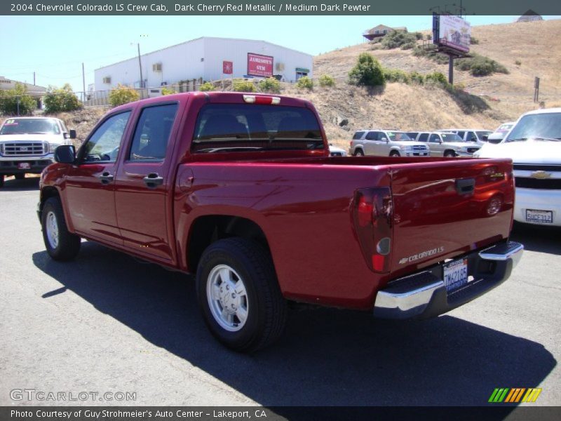 Dark Cherry Red Metallic / Medium Dark Pewter 2004 Chevrolet Colorado LS Crew Cab