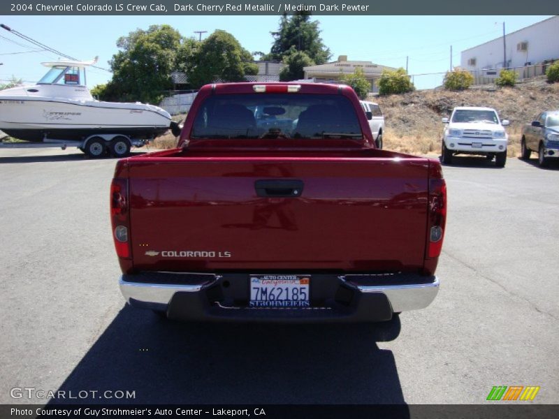 Dark Cherry Red Metallic / Medium Dark Pewter 2004 Chevrolet Colorado LS Crew Cab