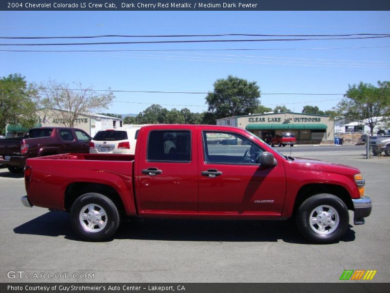 Dark Cherry Red Metallic / Medium Dark Pewter 2004 Chevrolet Colorado LS Crew Cab